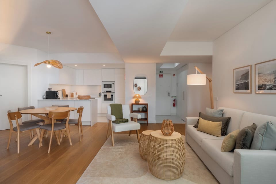 Living room and dining room
