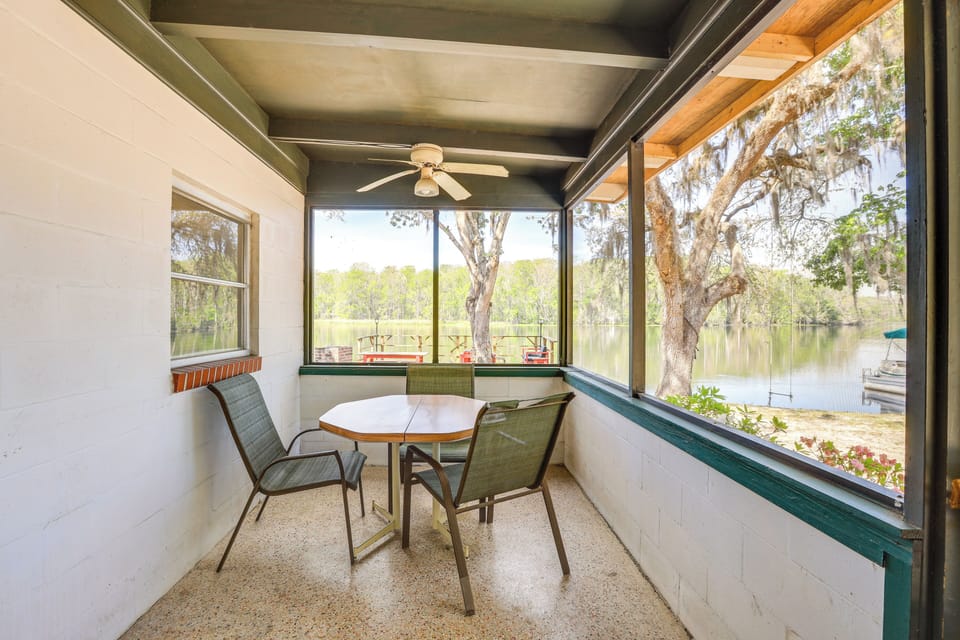 Chiefland Vacation Rental | Studio | 1BA | 500 Sq Ft | Step to Enter