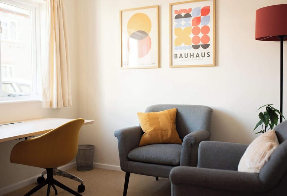 Where ideas flow and comfort meet productivity. Perfect for a work from home space!