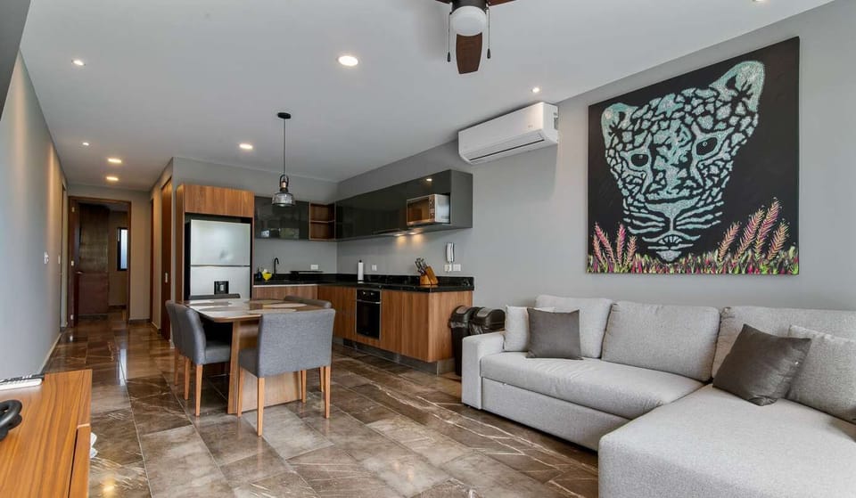 Spacious Living Area with Sofa Bed