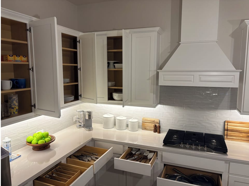 Fully stocked kitchen 