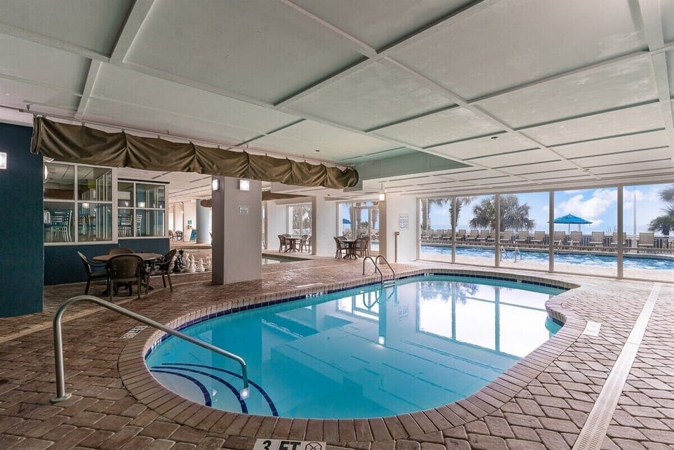 Indoor pool offering year-round swimming and family-friendly fun.