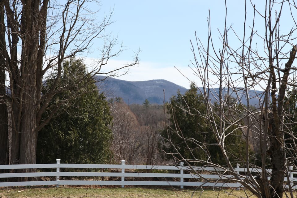View of Green Mountains
 from living room