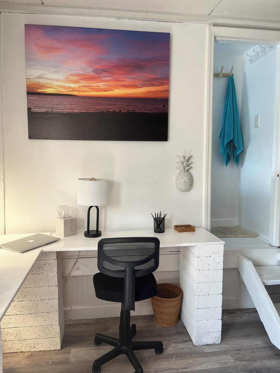 Desk and Work area with Internet
