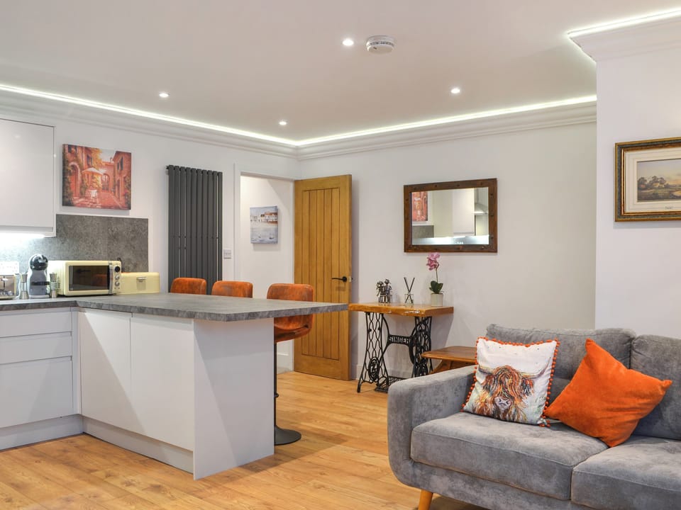 Open plan living space | The Wharfe - Flat 1 - Priory Holidays, York