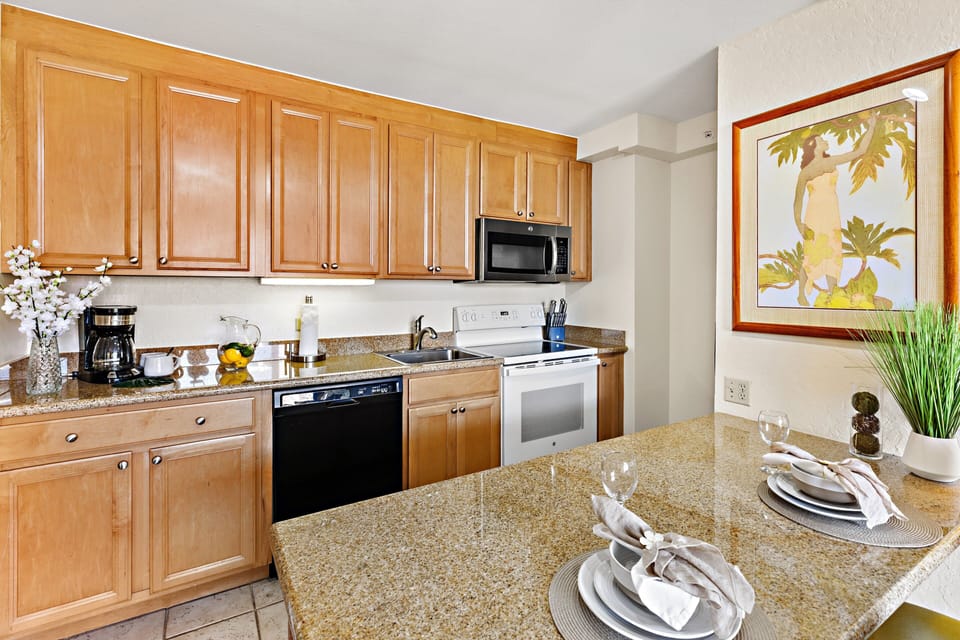 Full sized kitchen appliances