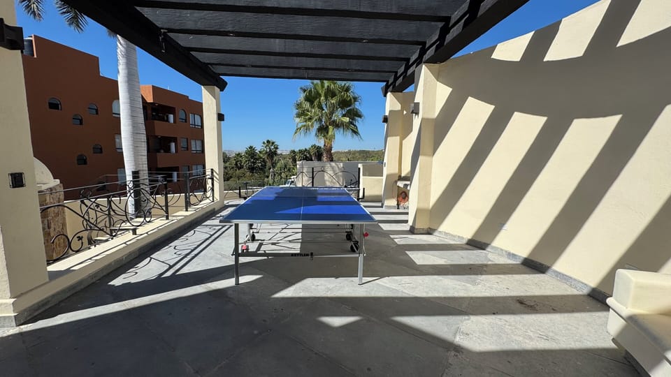 Ping Pong table on 2nd floor veranda