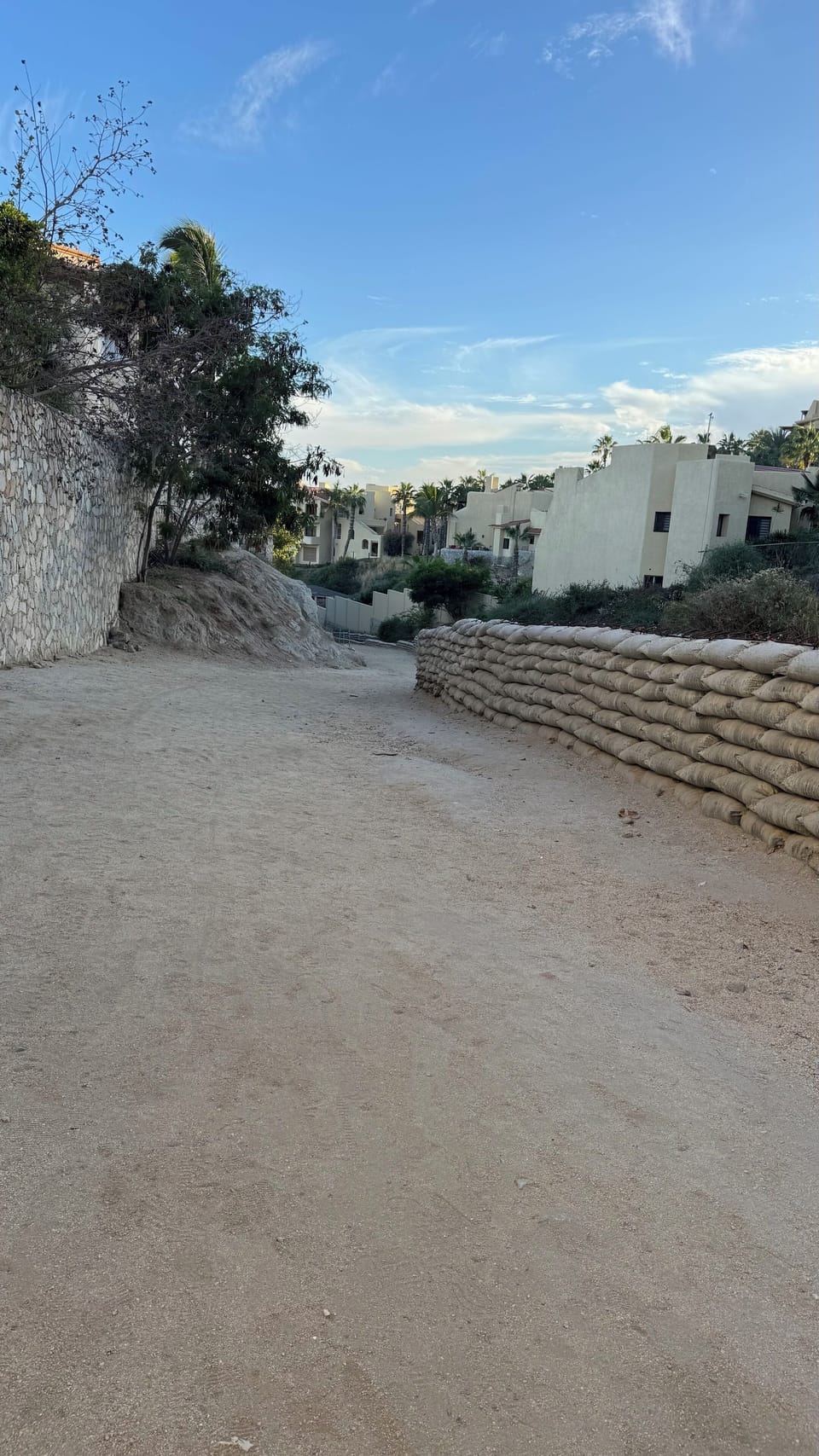 the 7 min path walk to Cabo Bello private beach
