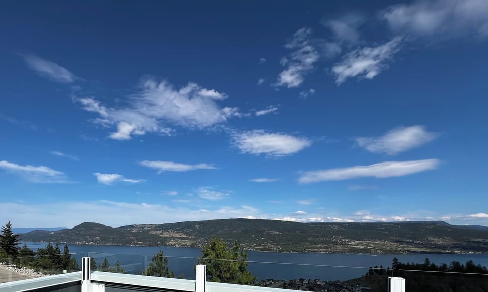 Private Upper Deck with Unobstructed Okanagan Lake Views