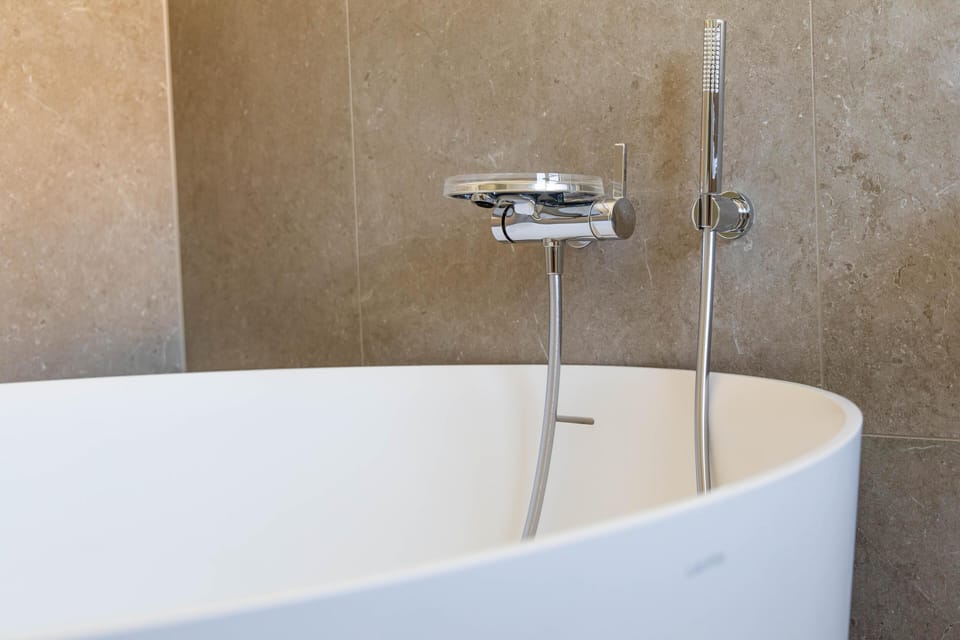 Modern Bathroom with Freestanding Bathtub