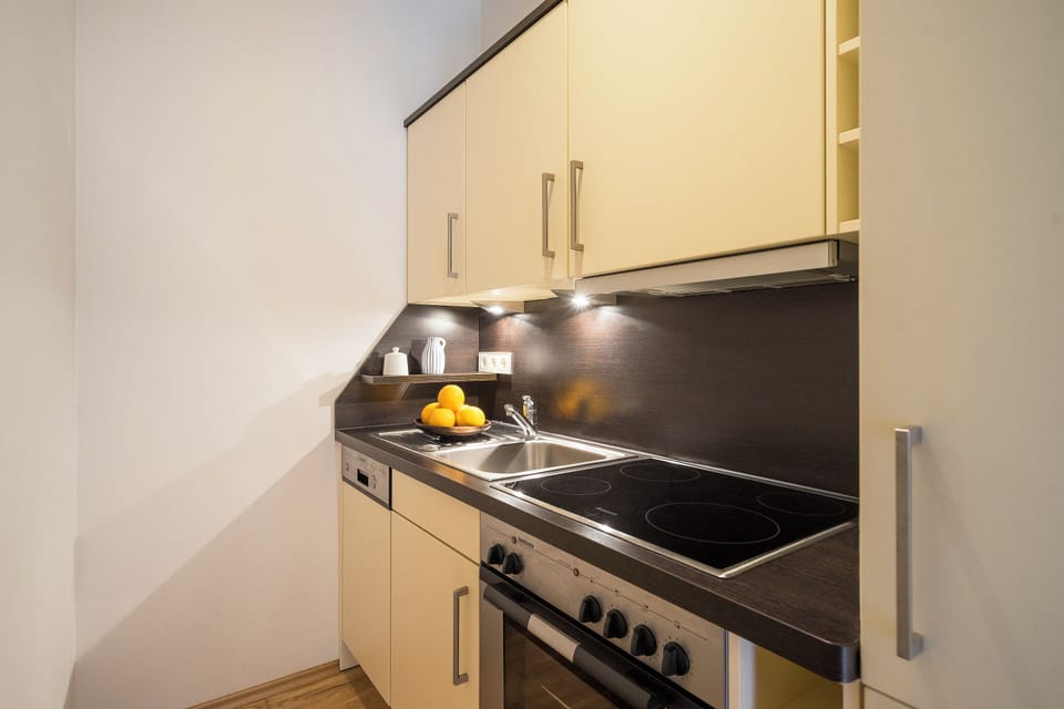 Modern Kitchen with Cooking Area and Countertop