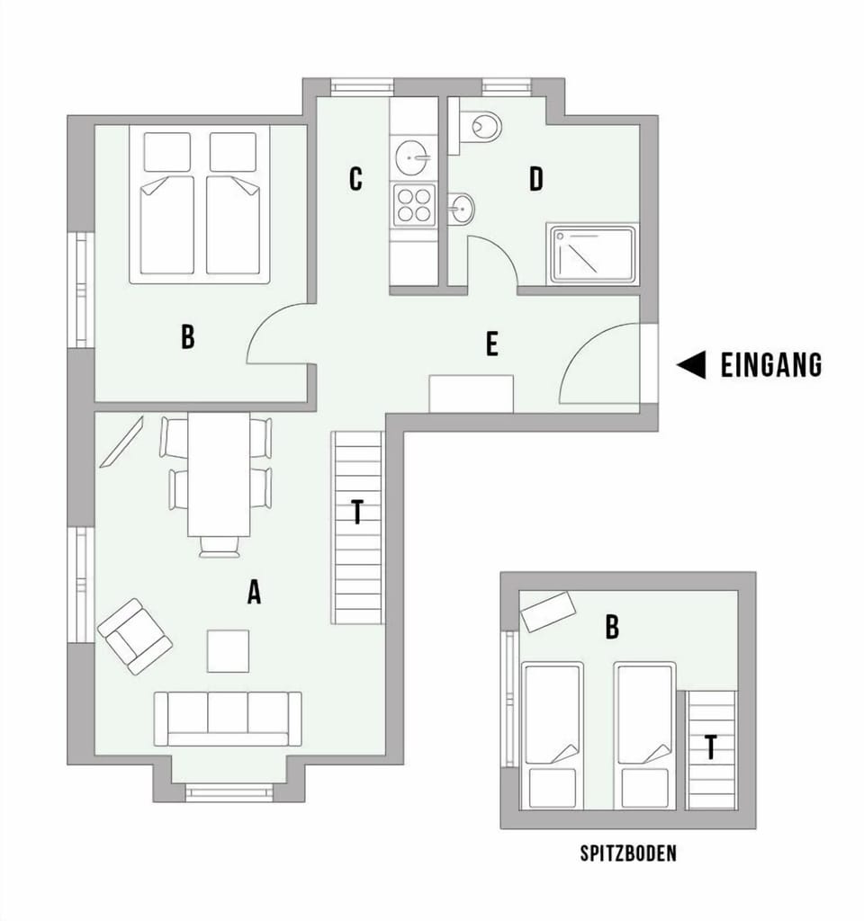 Floor Plan of the Holiday Home Max Pechstein
