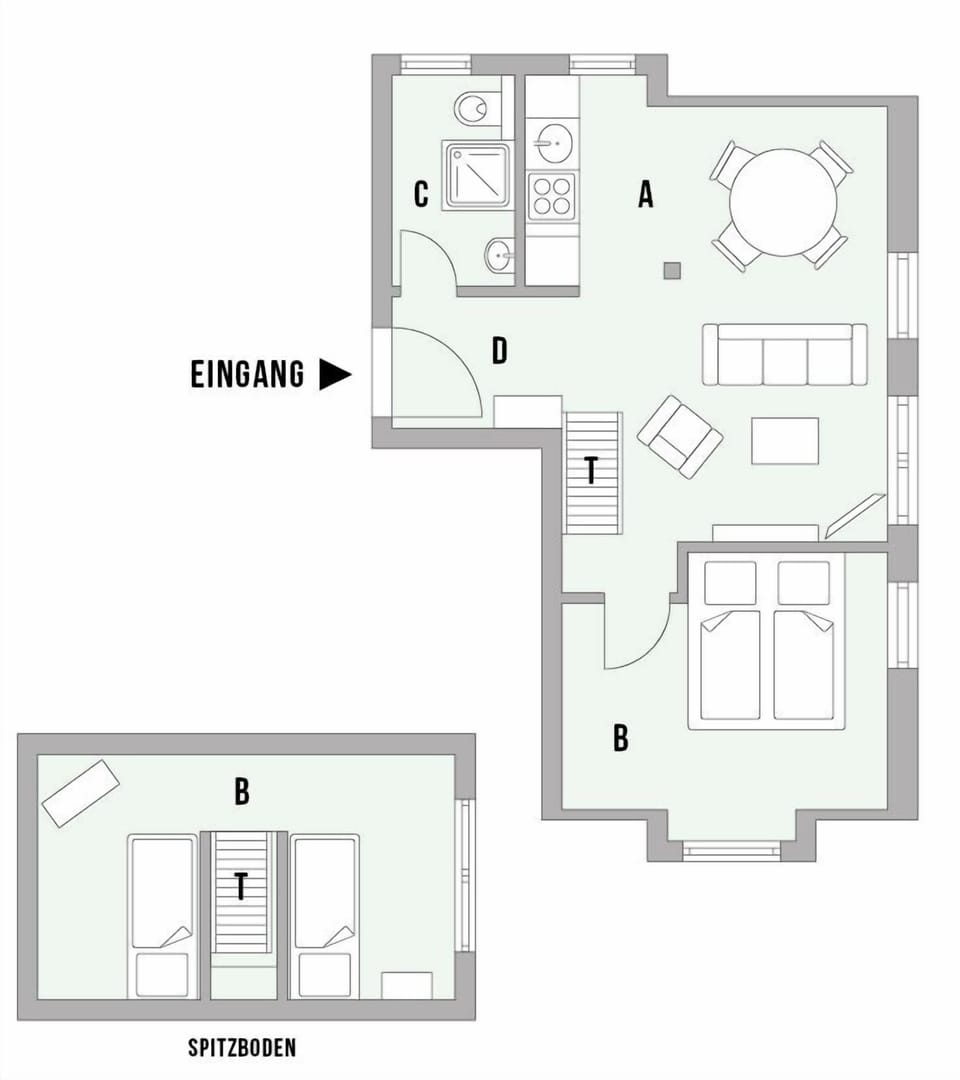 Floor Plan of the Paul Müller-Kaempff House