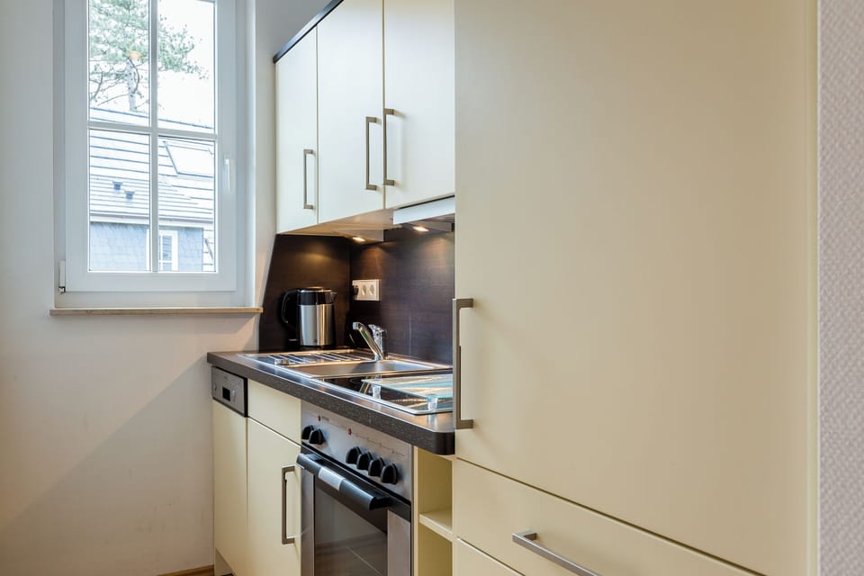 Modern Kitchen with Window and Appliances