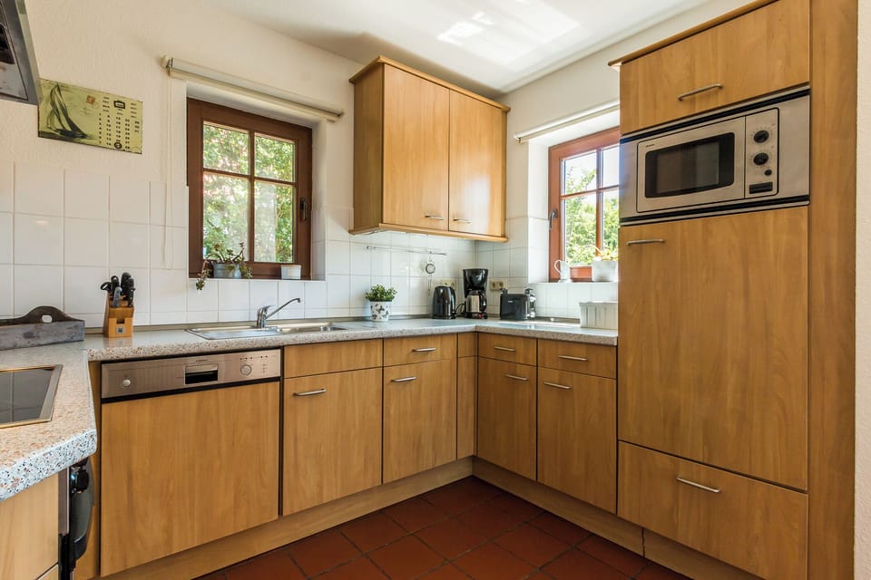 Modern Kitchen with Wooden Cabinets