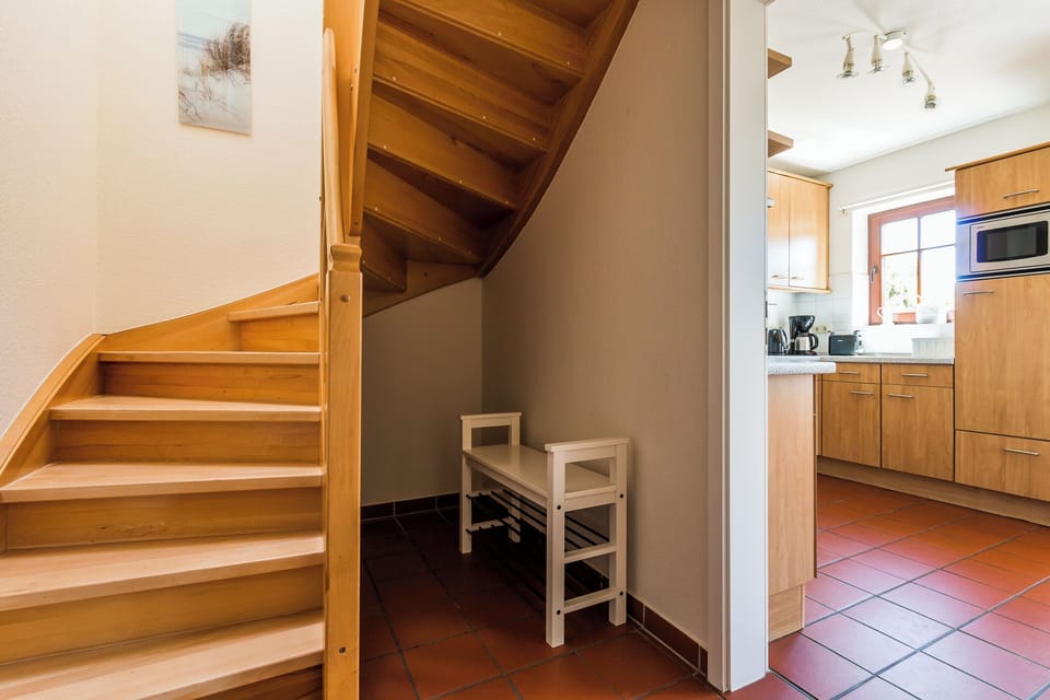 Modern Kitchen with Staircase