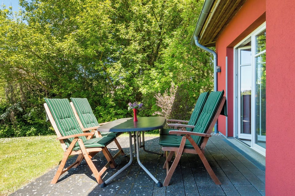 Terrace overlooking the green surroundings