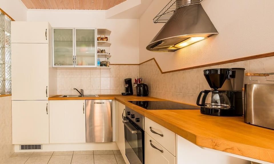Modern Kitchen with Wooden Countertops