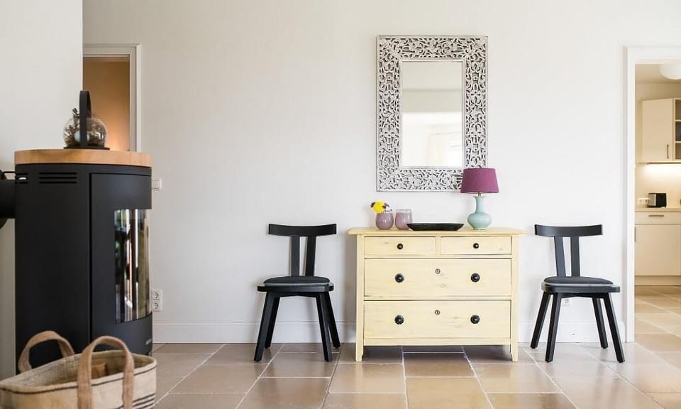 Modern Living Room with Chairs and Sideboard