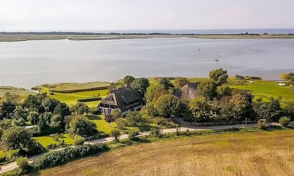 Bird's-eye View of Property by the Water