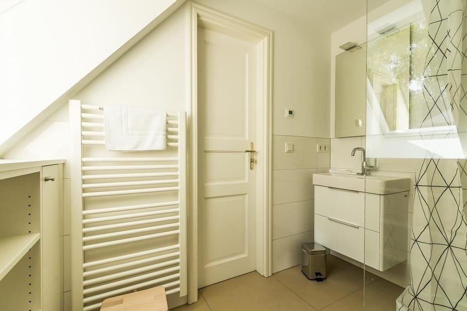 Modern Bathroom with Shower and Sink