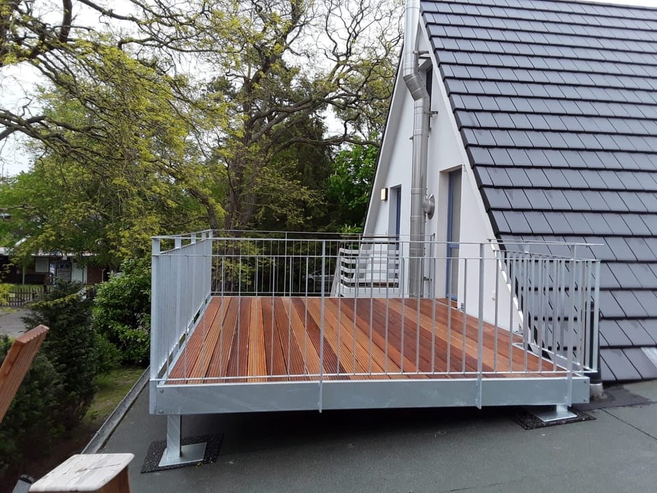 Rooftop Terrace with Wooden Floor