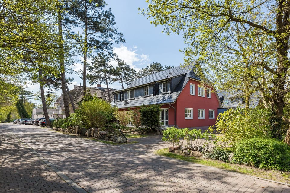 Exterior view of a holiday home in a quiet area.