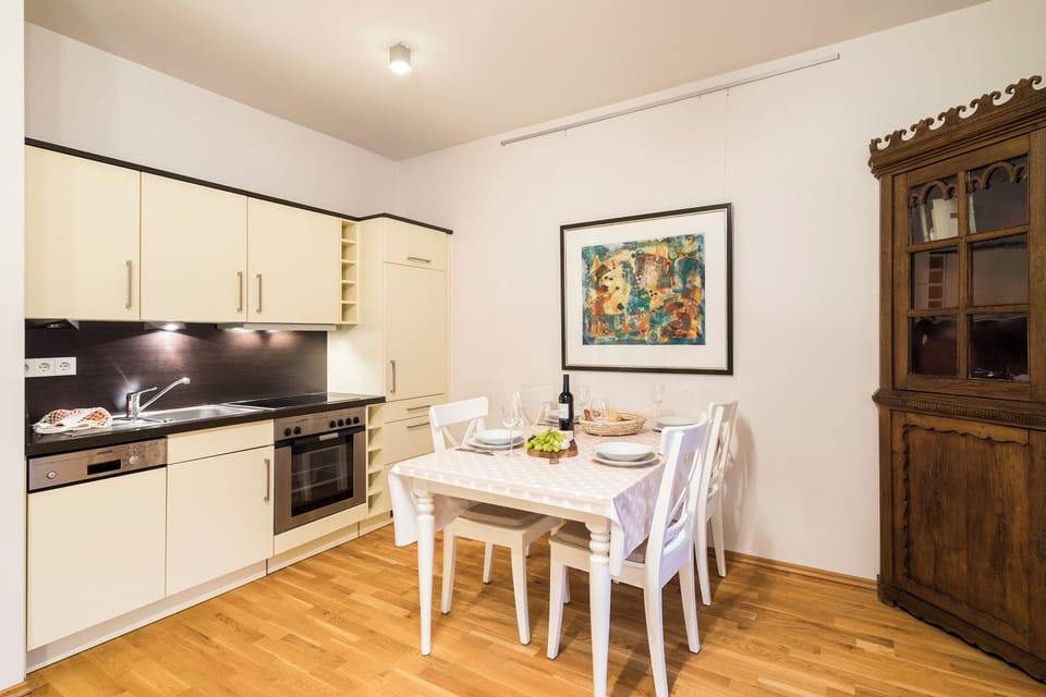 Modern Kitchen with Dining Table and Chairs