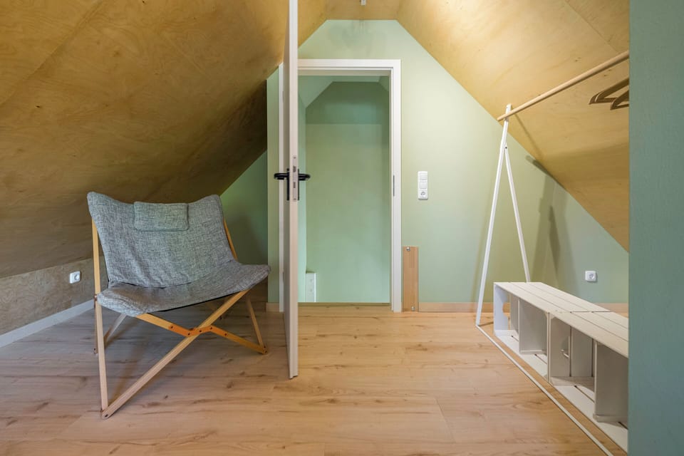 Bedroom with Chair and Open Space