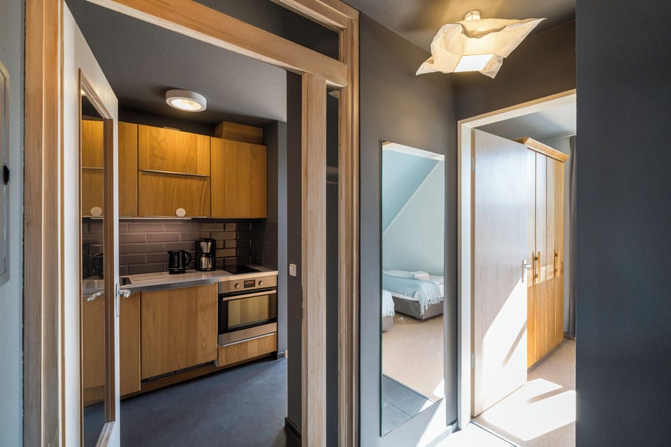 Modern Kitchen with Wooden Cabinets
