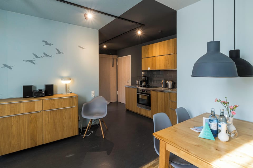 Modern Kitchen with Dining Area
