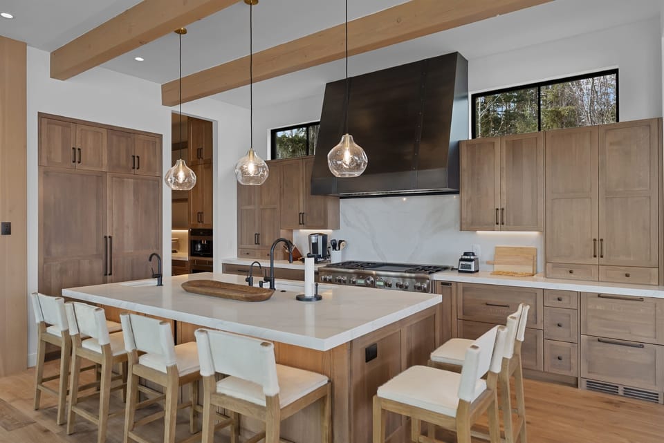 Kitchen on the main level