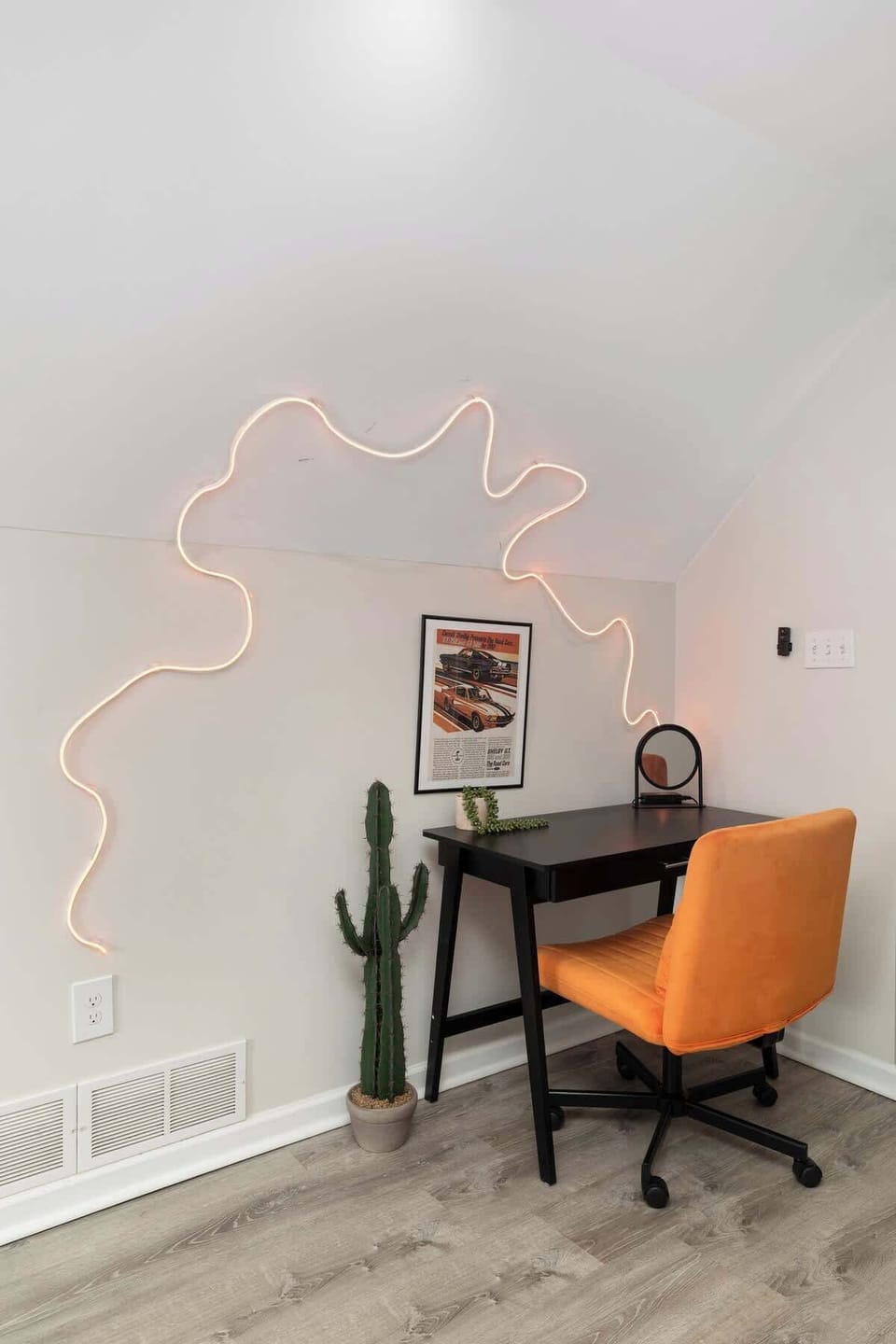 The master bedroom includes a dedicated workspace, creating the perfect spot for focus and productivity in your private retreat.