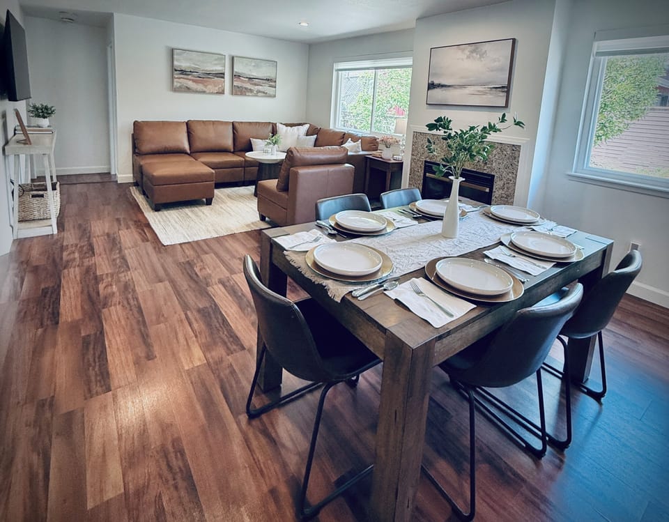 dining and living area
