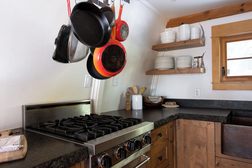 Stove with Pots & Pans
