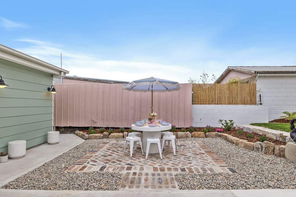 Outdoor dining.