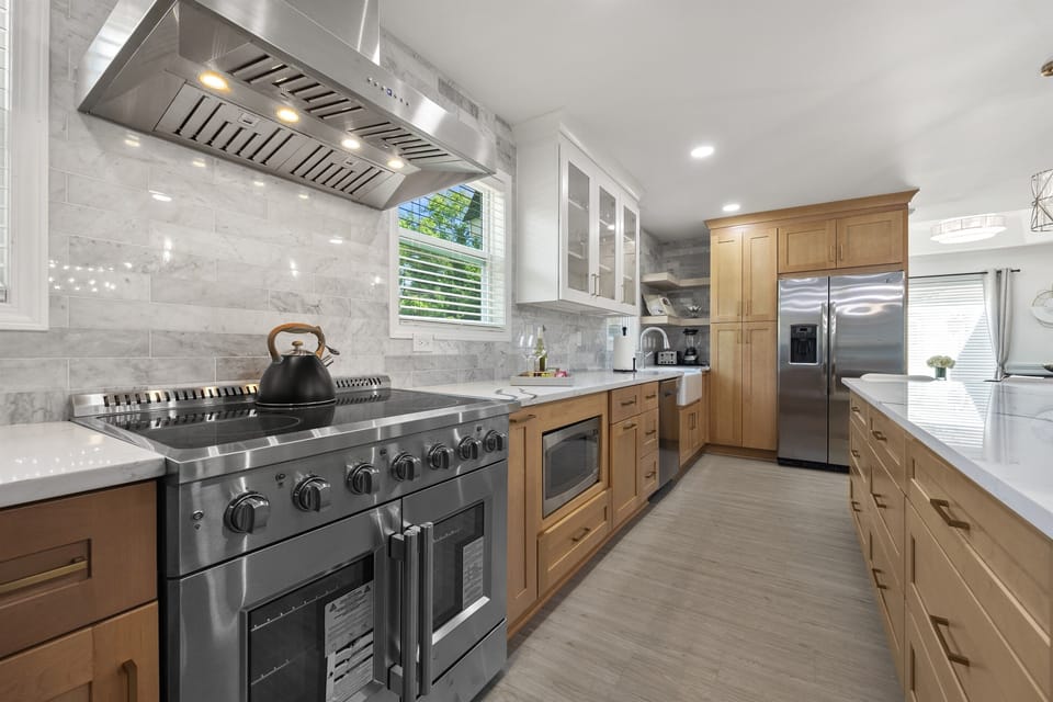 Chef’s dream kitchen with high-end appliances, sleek finishes, and everything you need to cook and entertain in style.