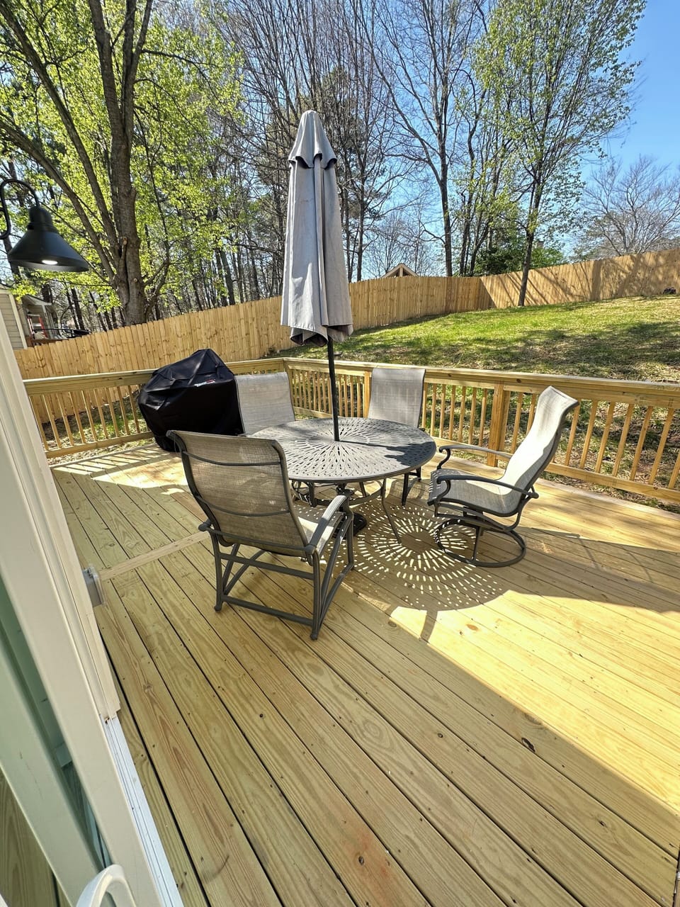 Deck and grill