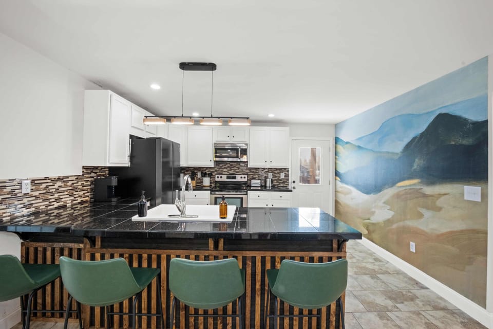 well equipped kitchen for making a delicious meal 