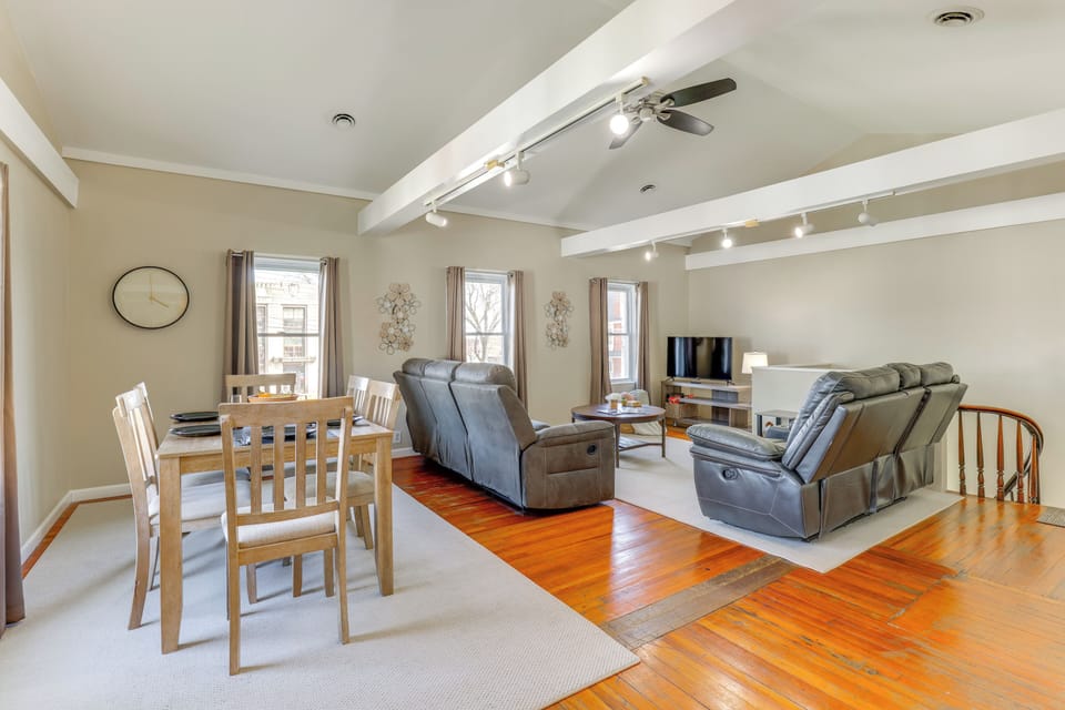 Seneca Falls Vacation Rental | 2BR | 1BA | 13 Steps to Enter | 1,000 Sq Ft