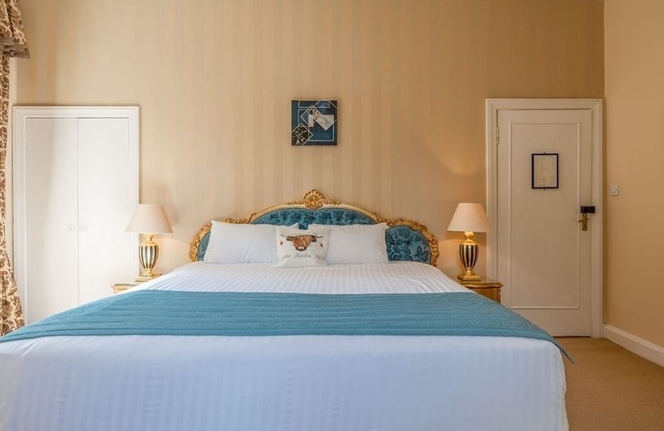 Drift off in a calm, symmetrical room designed for rest.