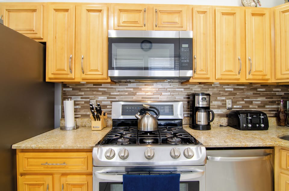 Bright kitchen with plenty of counter space