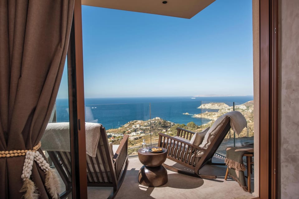 Private balcony to admire the breathtaking views