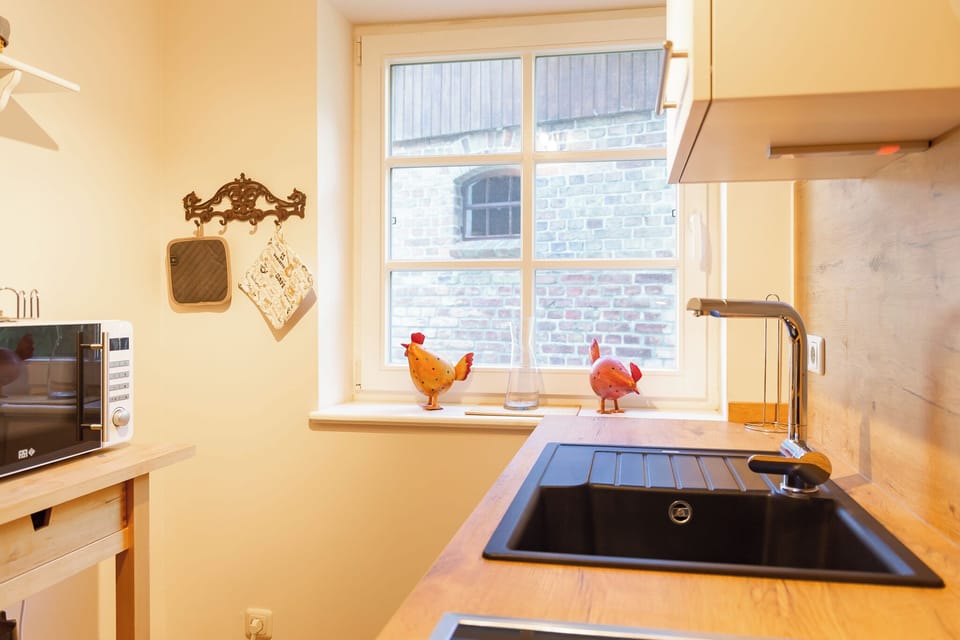 Kitchen with Sink and Microwave