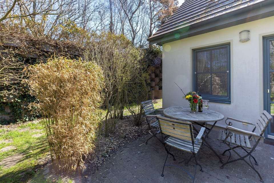 Terrace with Table and Chairs in the Garden