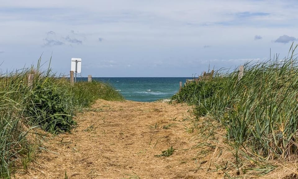 Path to the Beach with Sea View