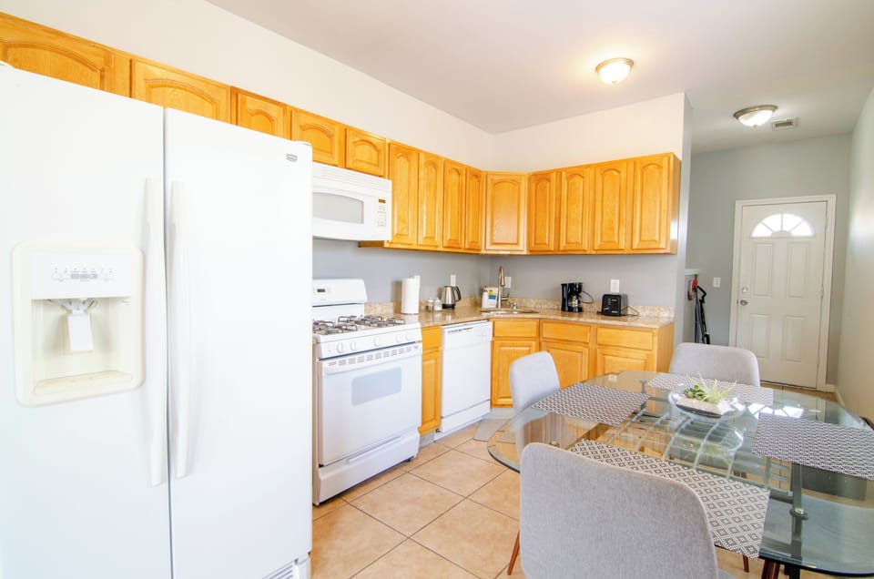Fully equipped kitchen for home-cooked meals