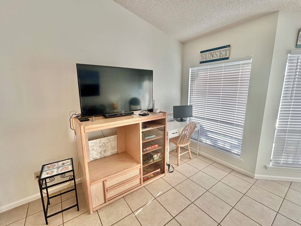 55 inch TV with work space