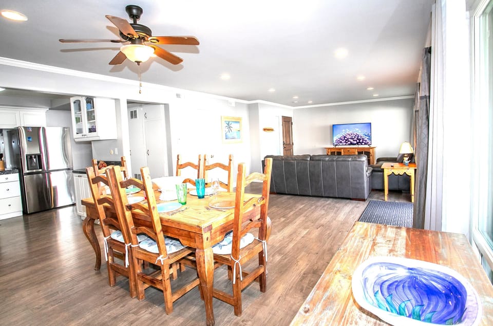 Spacious living and dining areas