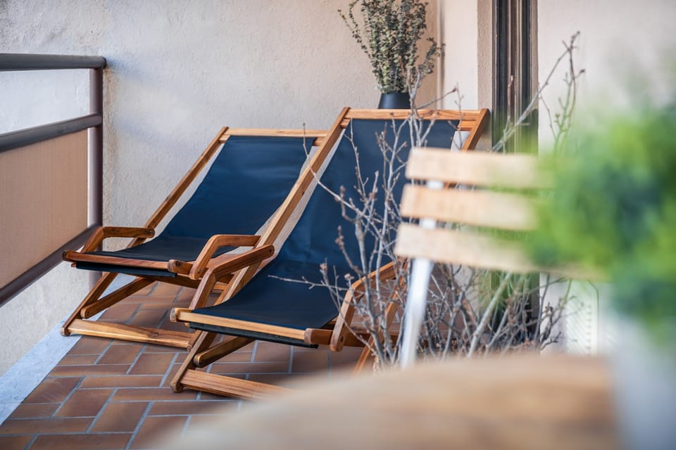 A private balcony to unwind on